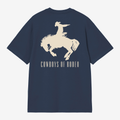 Vintage Blue Graphic Print Tshirt